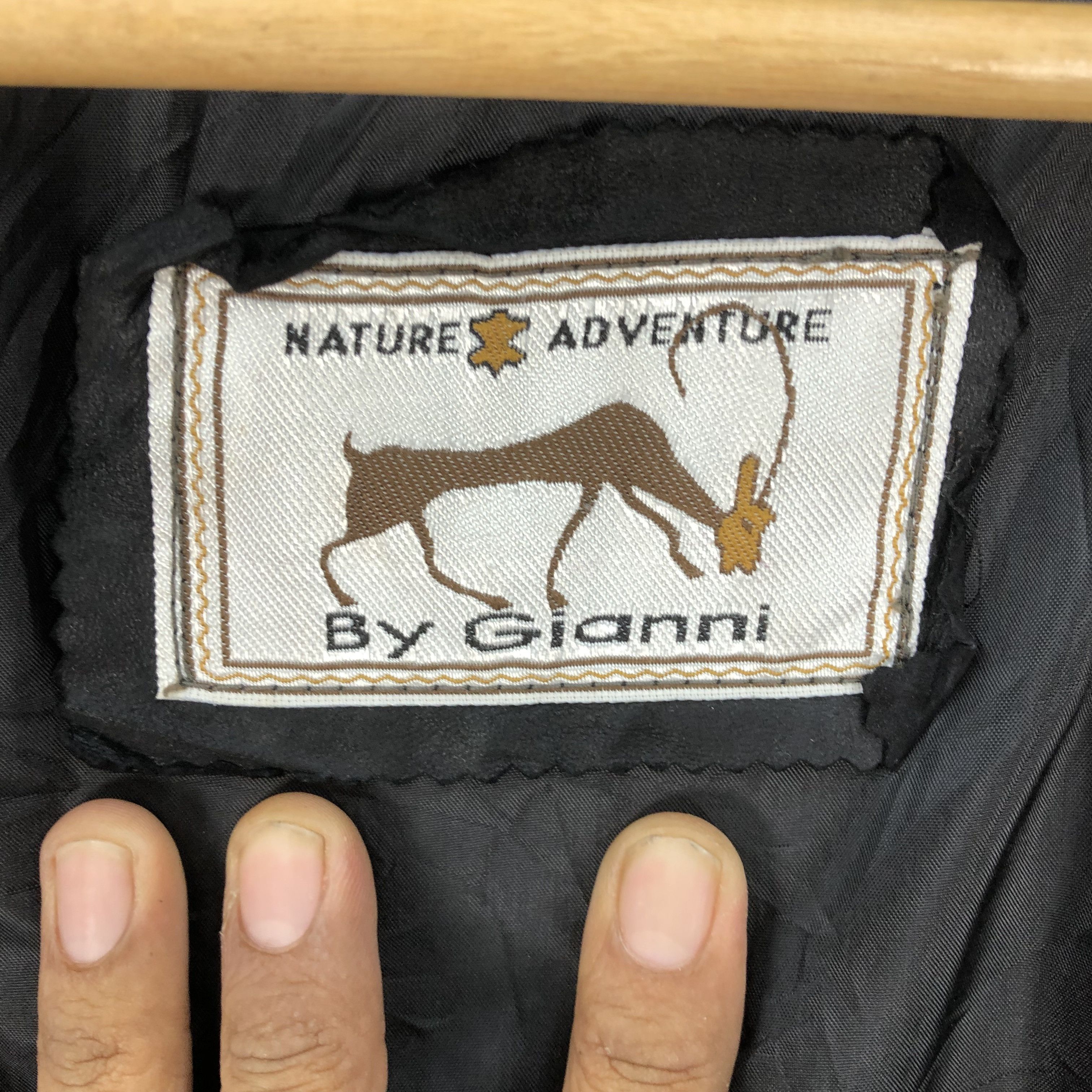 Gianni Valentino × Vintage Vintage 80s Gianni Leather Jacket Zipper Rider Jackets Size US M / EU 48-50 / 2 - 7 Thumbnail
