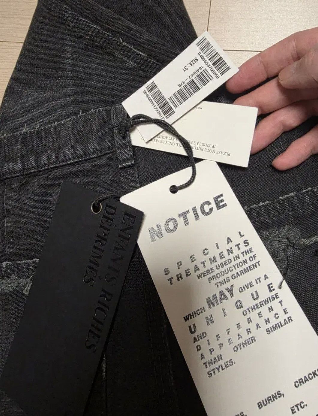 Enfants Riches Deprimes ERD Enfant Riches Deprimes Double Knee Carpenter Pants Size US 31 - 12 Thumbnail