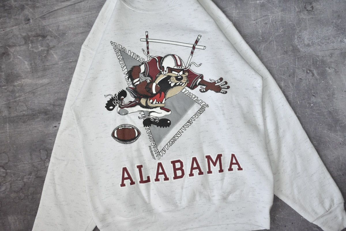 NCAA × Vintage Vintage ‘96 Univ of Alabama Football X Taz Sweatshirt (M) Size US M / EU 48-50 / 2 - 2 Thumbnail