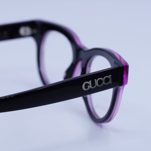 Gucci Gucci GG1792O 003 Eyeglasses Purple on Black 46mm Square Size ONE SIZE - 5 Thumbnail
