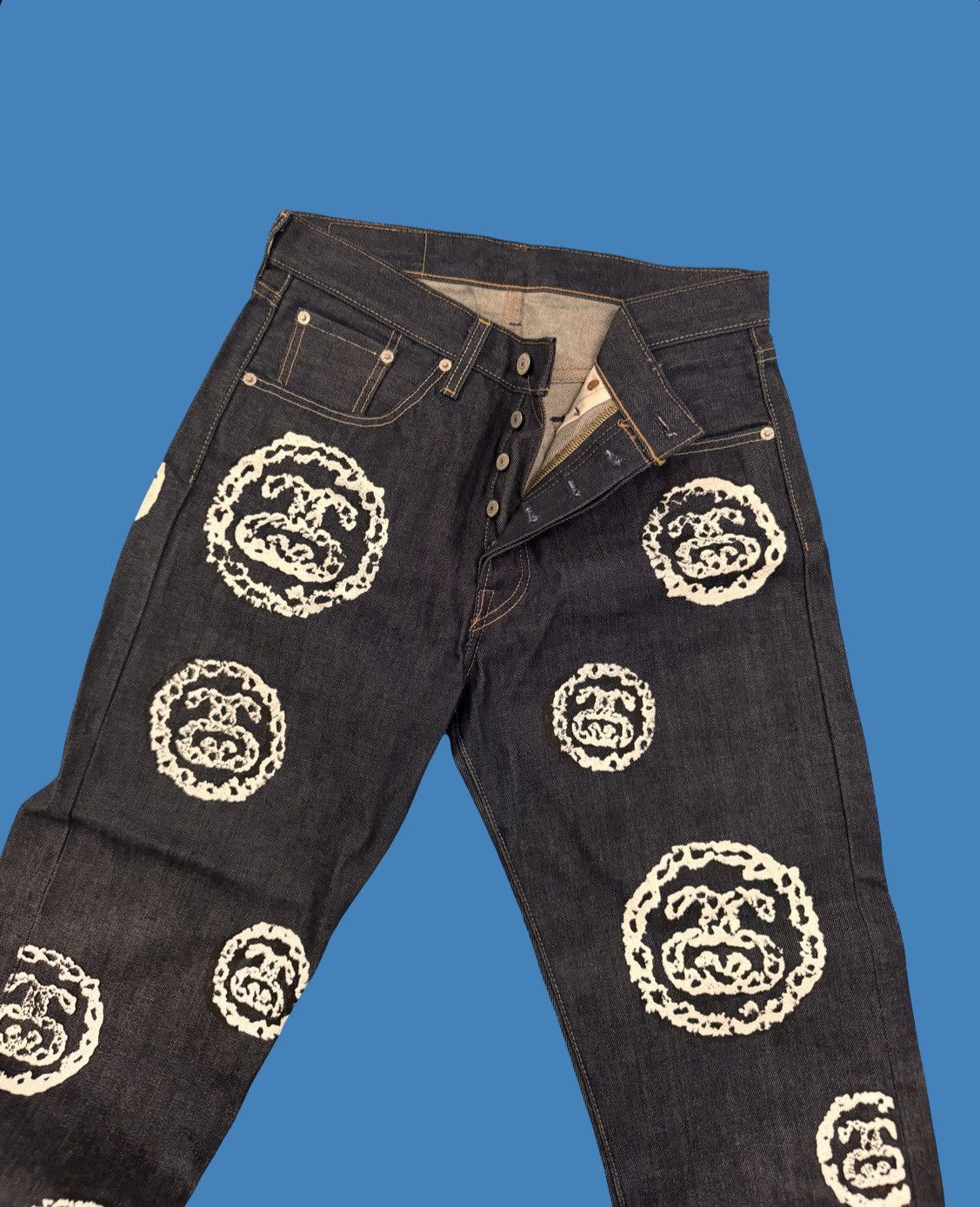 DENIM TEARS × Stussy Stussy x DENIM TEARS 501 Jean ‘Raw’ Size US 31 - 1 Thumbnail