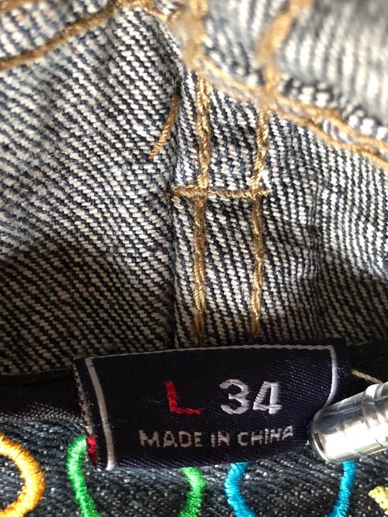 Coogi Baggy Jeans Embroidered Ice Logo