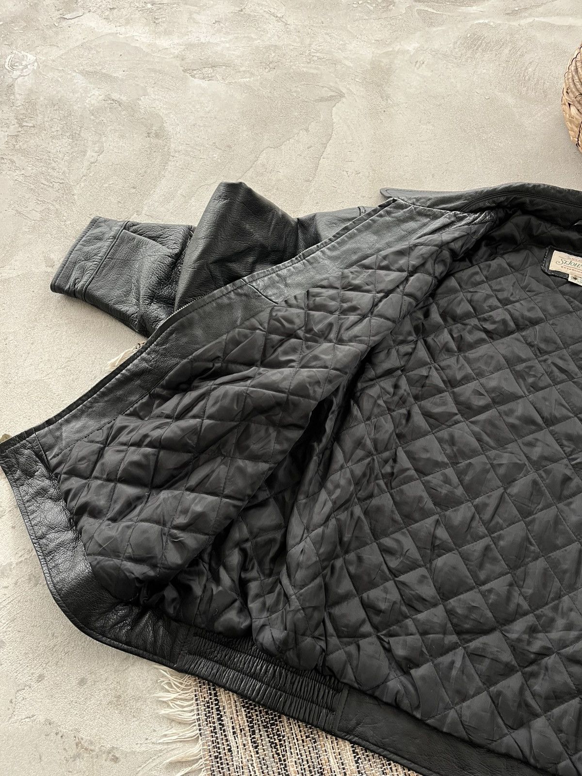 Genuine Leather Vintage Avantgarde Black Leather Coach Bomber Jacket Y2K Size US XXL / EU 58 / 5 - 12 Thumbnail