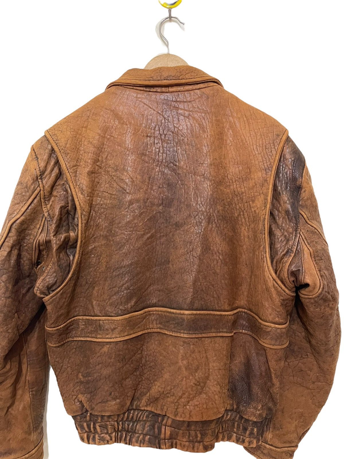 Vintage Houton us military garment leather jacket Size US L / EU 52-54 / 3 - 6 Thumbnail