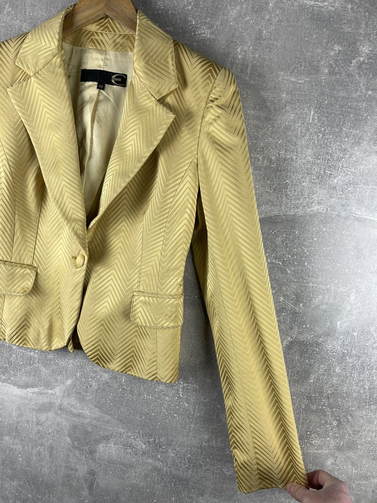 Just Cavalli Just Cavalli Tailored Jacket and Pants Suit Late 2000s Gold Size M / US 6-8 / IT 42-44 - 5 Thumbnail