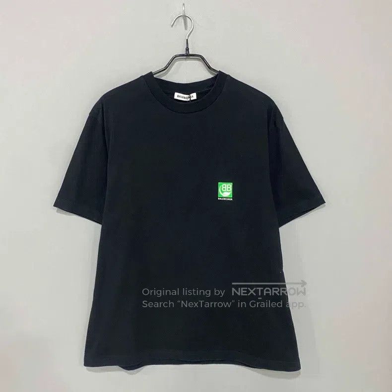 Balenciaga Balenciaga Eco Print Logo Short Sleeve Size US S / EU 44-46 / 1 - 1 Thumbnail