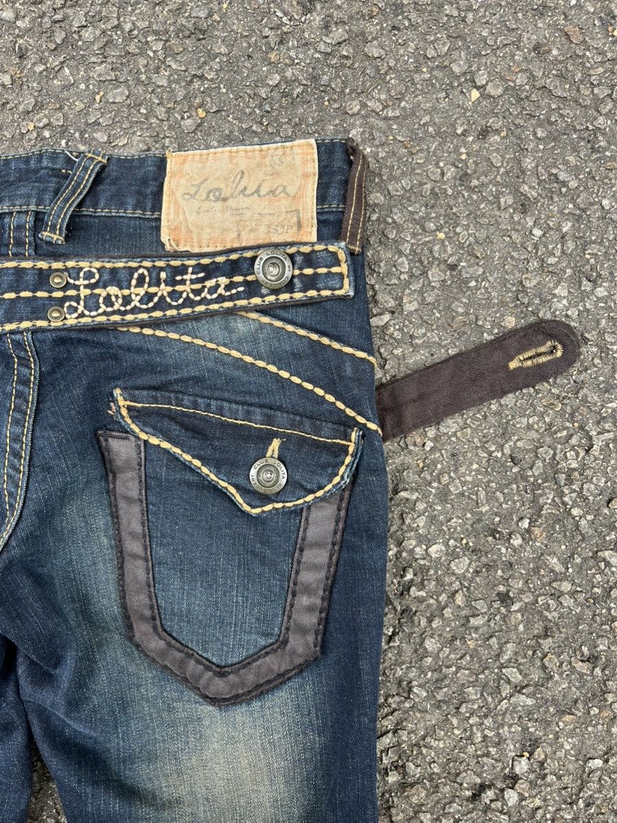 Hysteric Glamour Yoshitomo Nara Lolita Jeans Rusty Indigo Faded Denim Size 28" / US 6 / IT 42 - 13 Thumbnail
