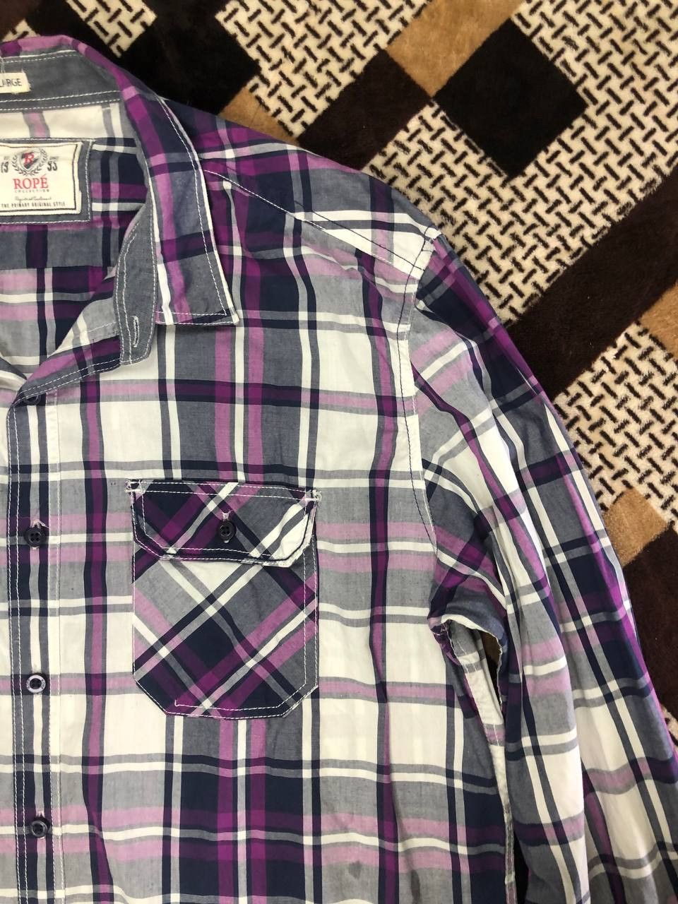 Roper ROPE Collection Checkered Shirt Size US XL / EU 56 / 4 - 10 Thumbnail