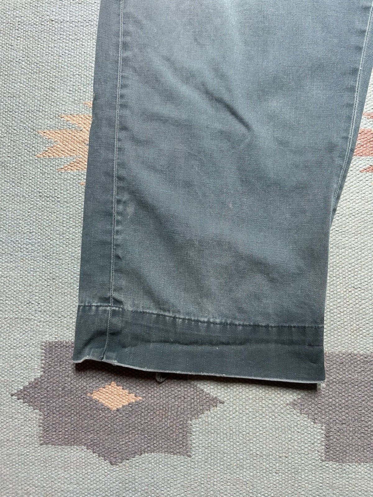 Vintage Vtg 1950s chino twill work pants sage green sail cloth 42x29 Size US 42 / EU 58 - 3 Thumbnail