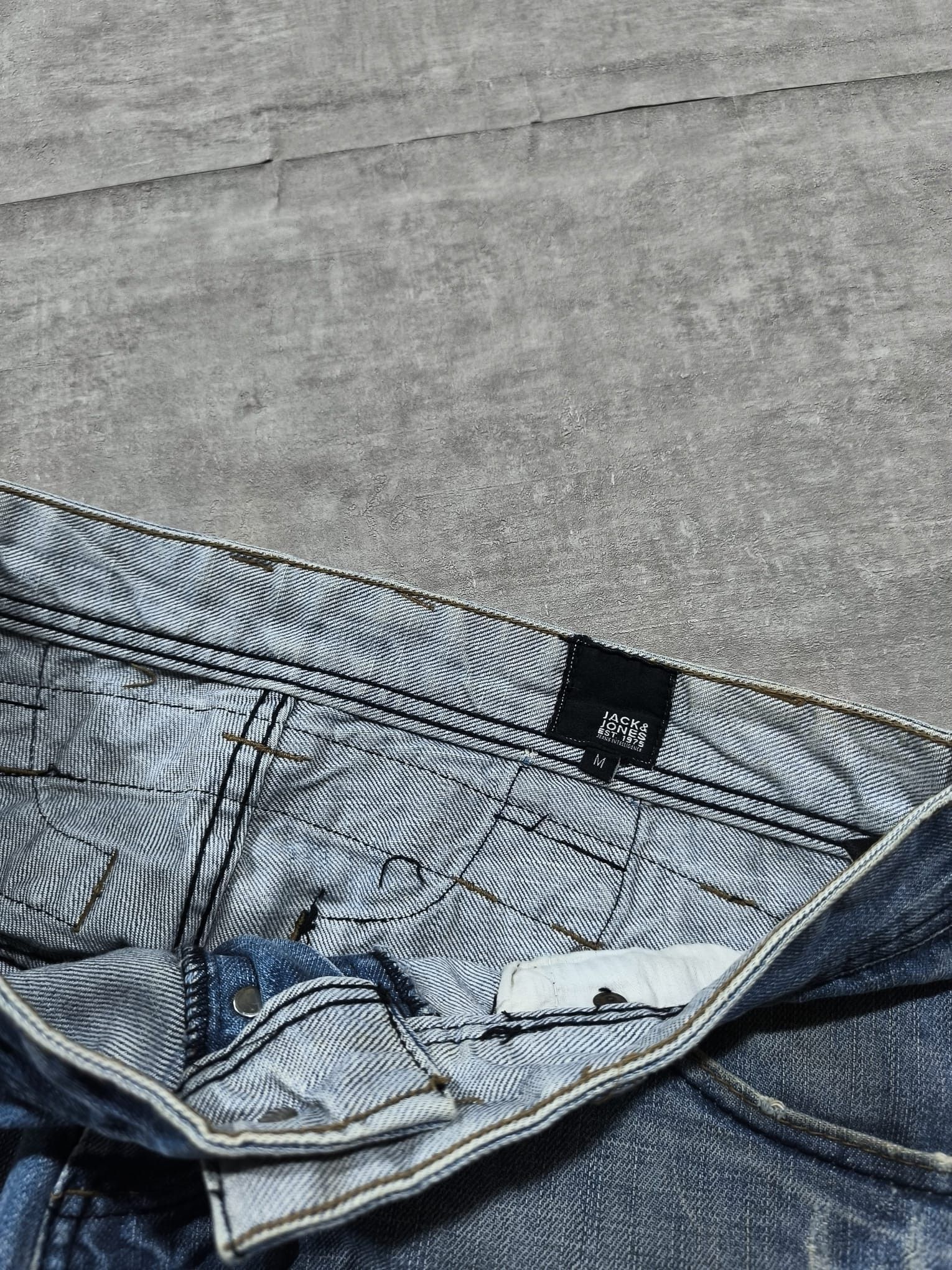 Vintage MUDDY TRASHED BUCKLEBACK BIKER JORTS Size US 34 / EU 50 - 6 Thumbnail