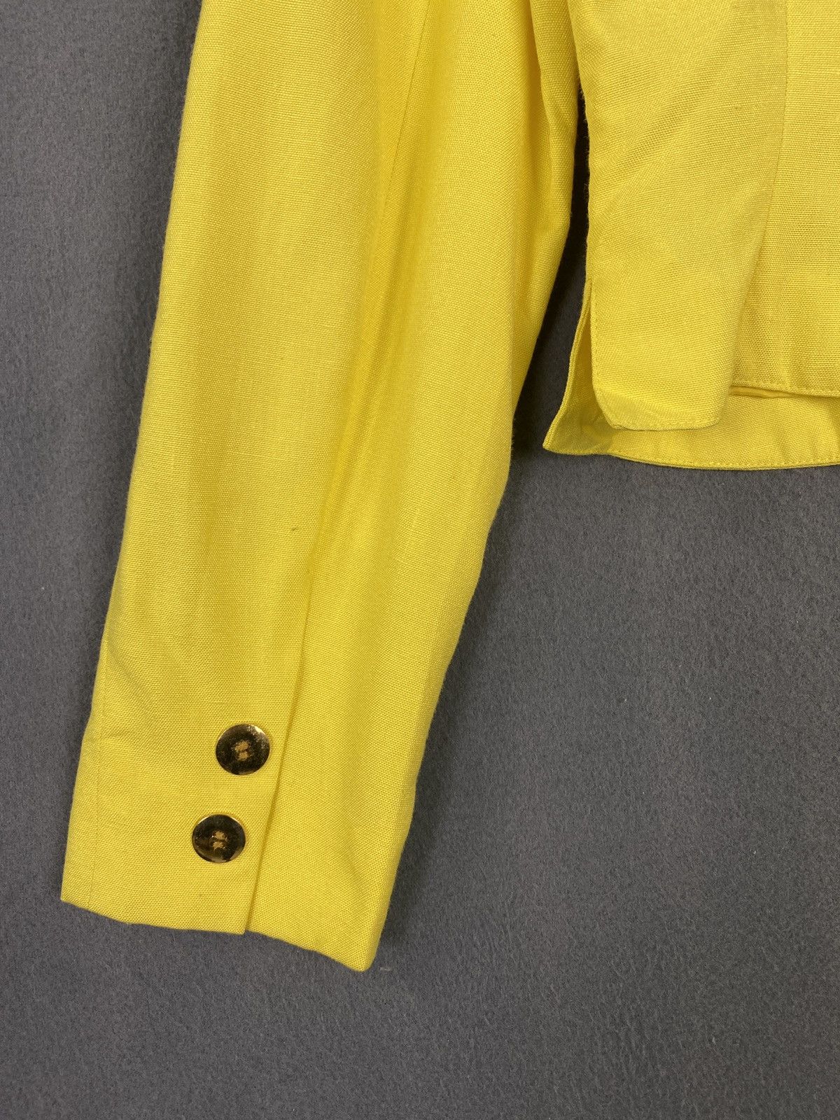 Japanese Brand × Junko Shimada 49 AV Junko Shimada Striking Yellow Cropped Jacket Size S / US 4 / IT 40 - 6 Thumbnail