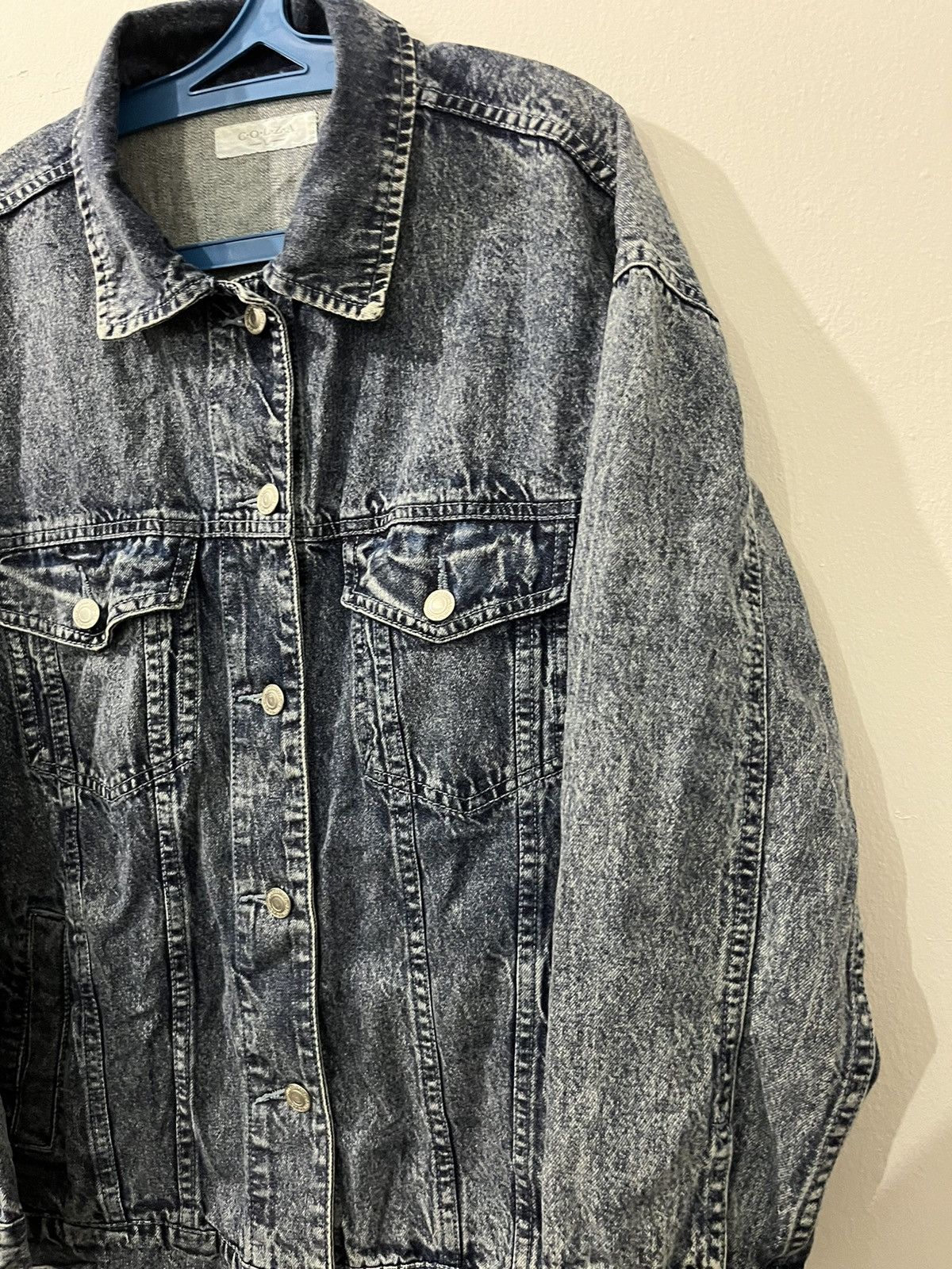 Denim & Co. COLZA Lefty Button Nice Blue Denim Color Women Jackets Size US L / EU 52-54 / 3 - 4 Thumbnail