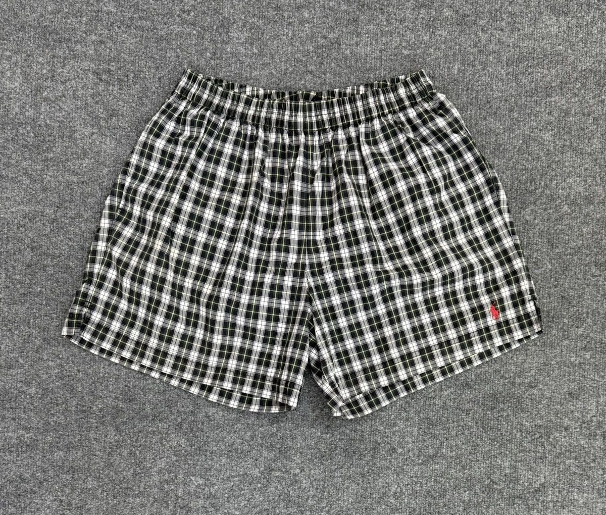 Polo Ralph Lauren Vintage Polo Ralph Lauren Plaid Swim Trunks L Size US 34 / EU 50 - 1 Thumbnail