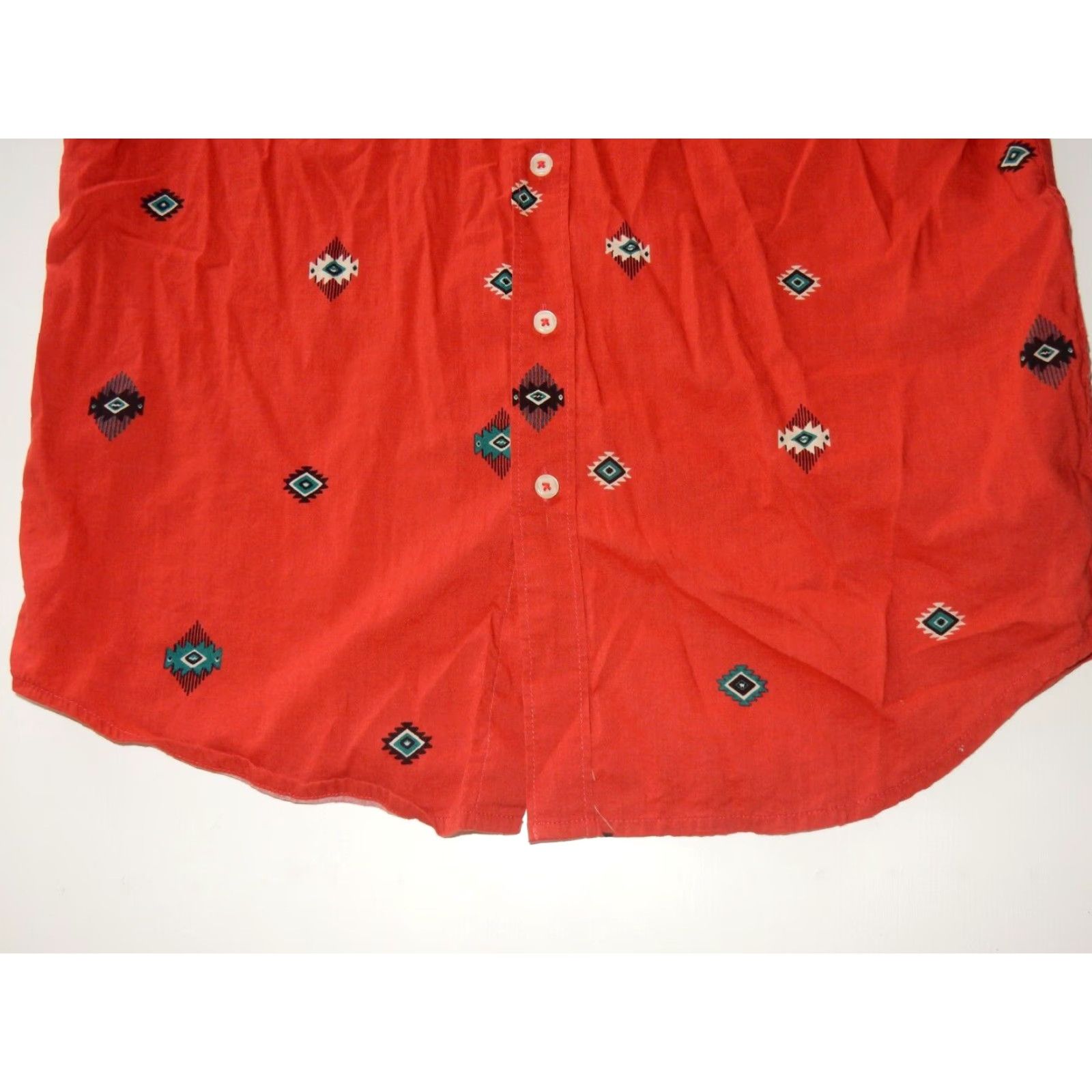 Billabong Vintage Billabong Wrangler Men's Short Sleeve Button-Up Shirt Aztec Geometric S Red Size US S / EU 44-46 / 1 - 2 Thumbnail