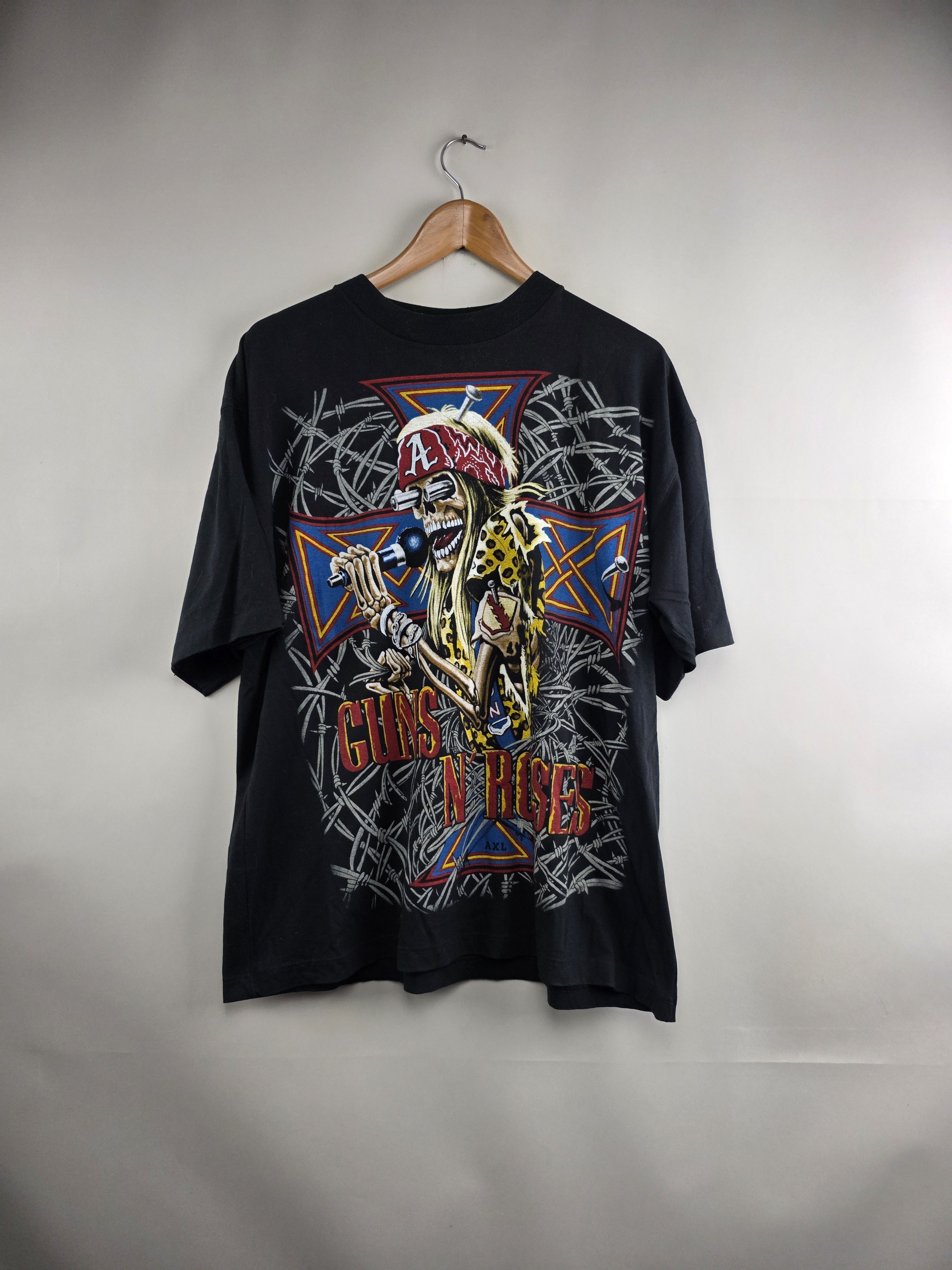 Band Tees × Guns N' Roses × Vintage 90s Guns N Roses full print XL