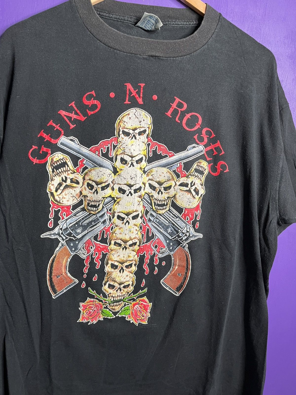 Band Tees × Vintage Vintage 1991 Guns N’ Roses use your illusion tour t-shirt Size US XL / EU 56 / 4 - 3 Thumbnail