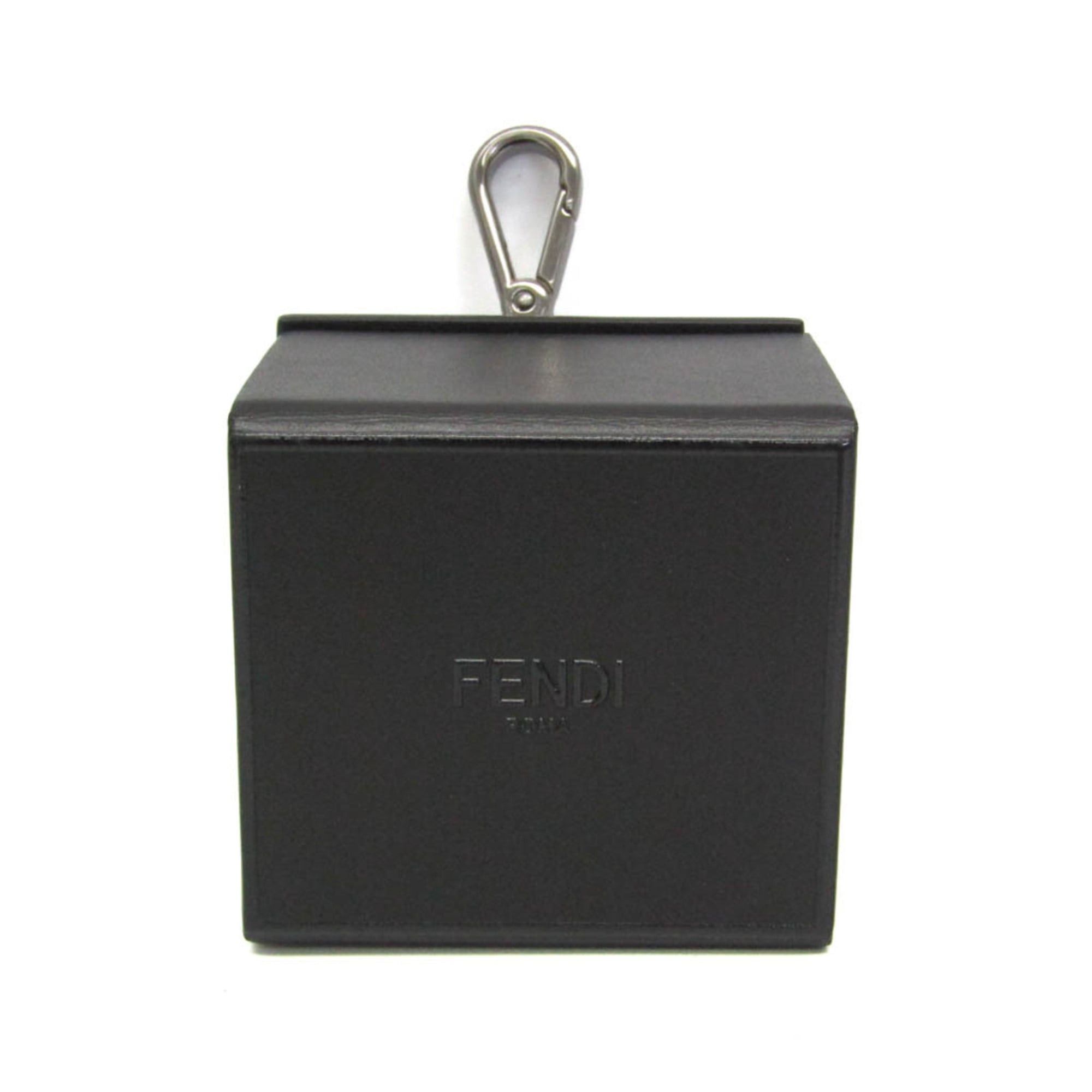 Fendi Fendi Mini Box Keychain Charm 7AR894 Keyring (Black) Size ONE SIZE - 1 Thumbnail