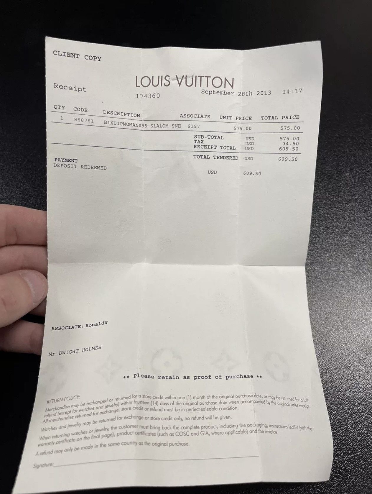 Louis Vuitton Size 10.5US/9.5LV - Louis Vuitton Brown Monogram Canvas Size US 10.5 / EU 43-44 - 12 Thumbnail