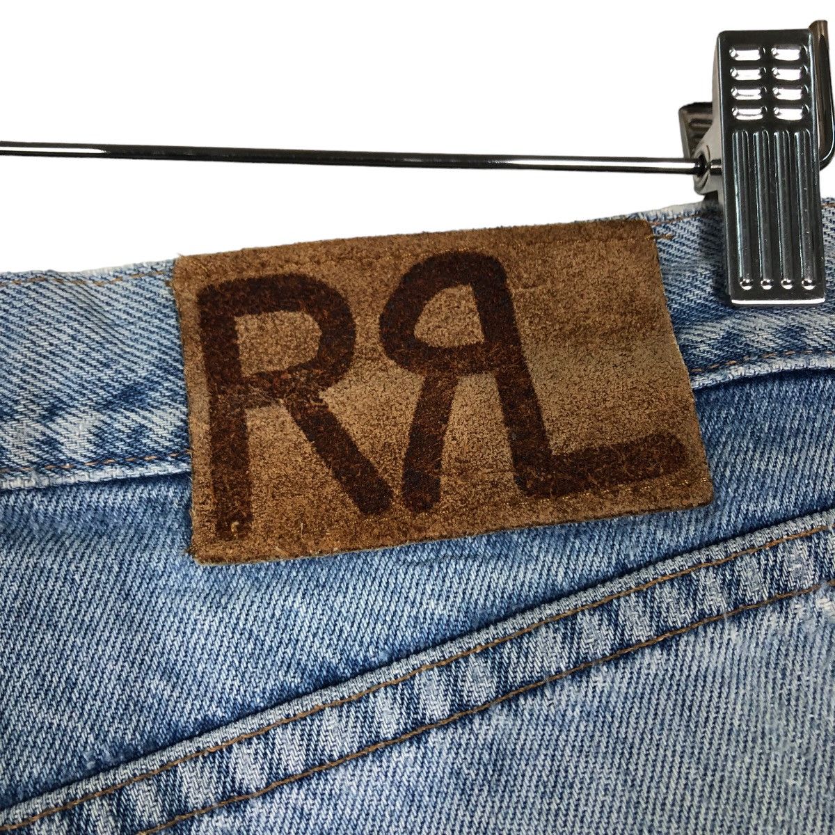 RRL Ralph Lauren 🔥VINTAGE SELVEDGES DENIM JEANS DOUBLE RL RRL DISTRESSED Size US 36 / EU 52 - 20 Thumbnail