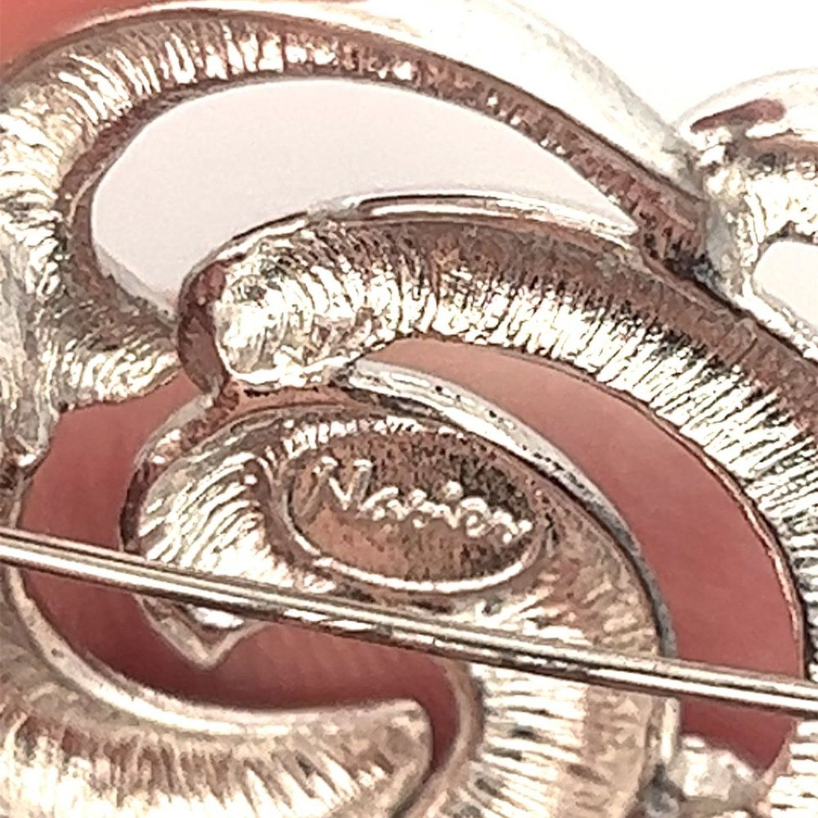 & Other Stories Vintage Signed - Napier - Silvertone Swirl Design Brooch Pin Size ONE SIZE - 3 Thumbnail