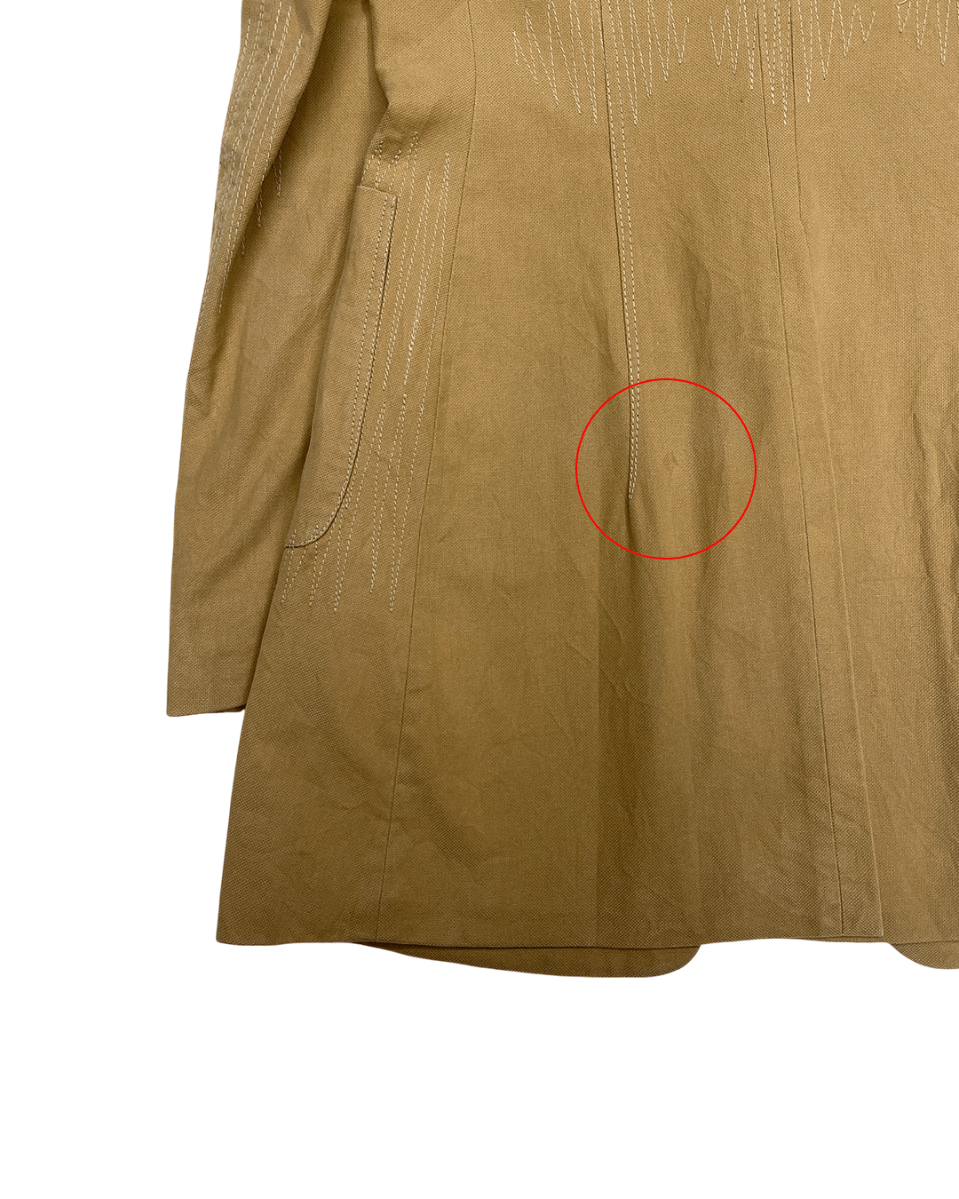 Vintage Corpo Nove by Mauro Taliani 1990s Raw Stitch Tailored Coat Size S / US 4 / IT 40 - 9 Thumbnail