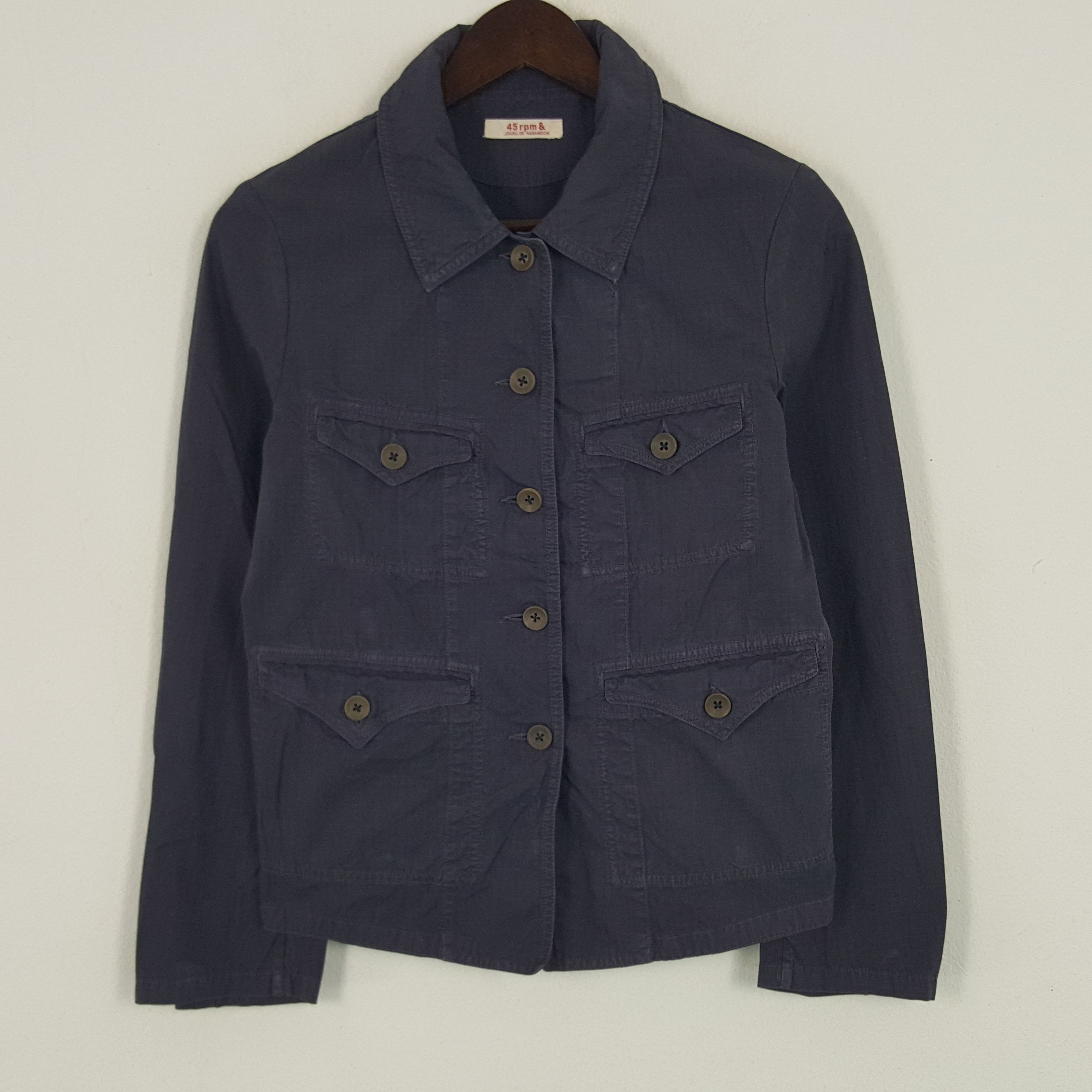 45rpm × Japanese Brand × Vintage Vintage 45rpm Japanese Custom Art Skull Jacket Size US S / EU 44-46 / 1 - 3 Thumbnail