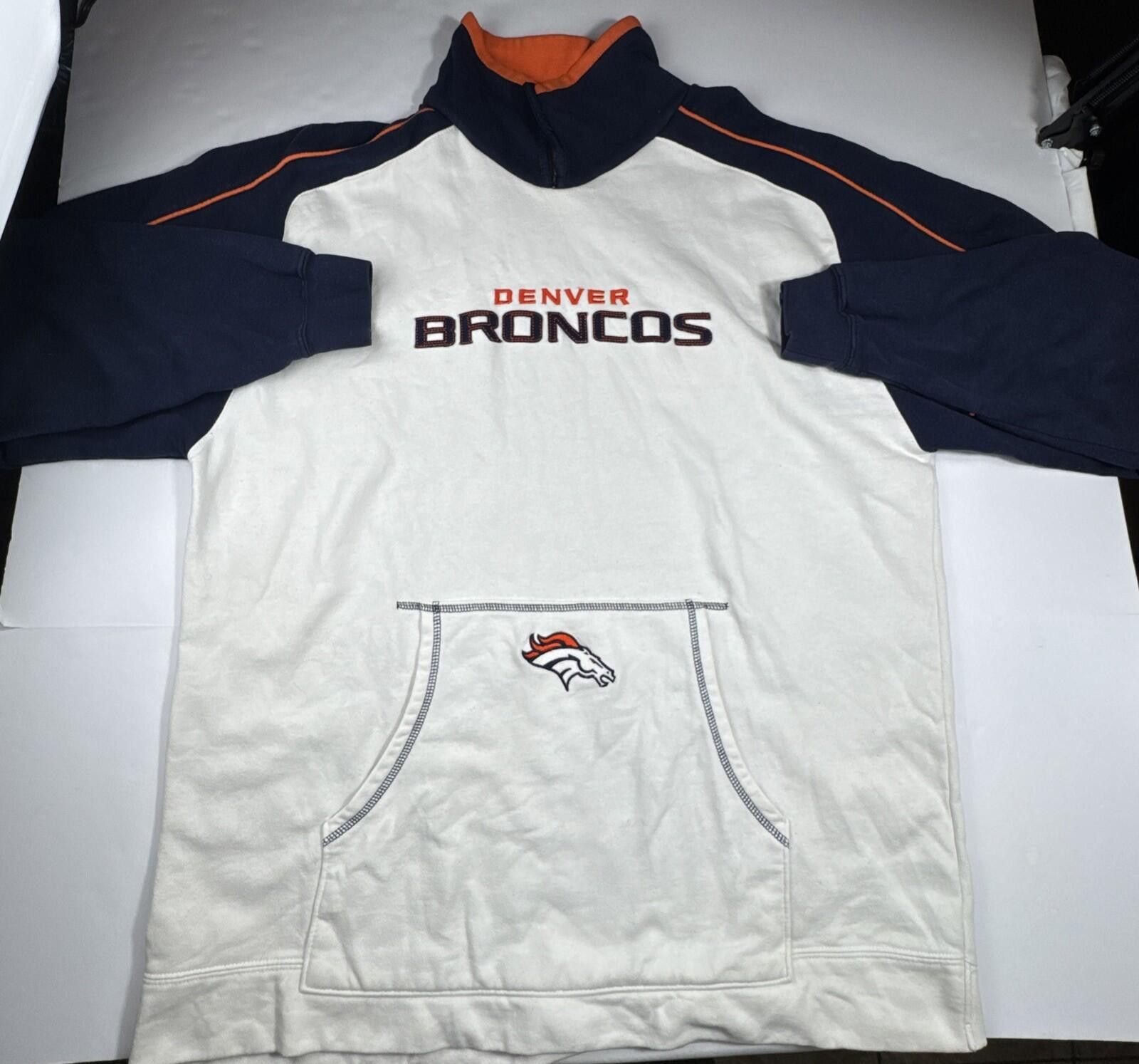Other NFL Team Apparel Denver Broncos Quarter Zip Sweatshirt Size US M / EU 48-50 / 2 - 1 Thumbnail