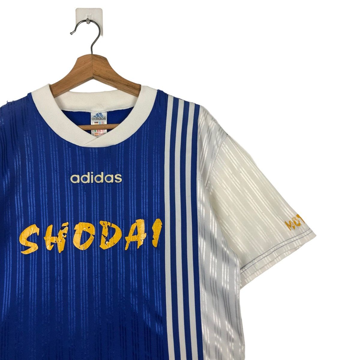 Adidas 🔥Vintage Adidas Made in England Jersey Shodai Team Soccer Size US M / EU 48-50 / 2 - 5 Thumbnail