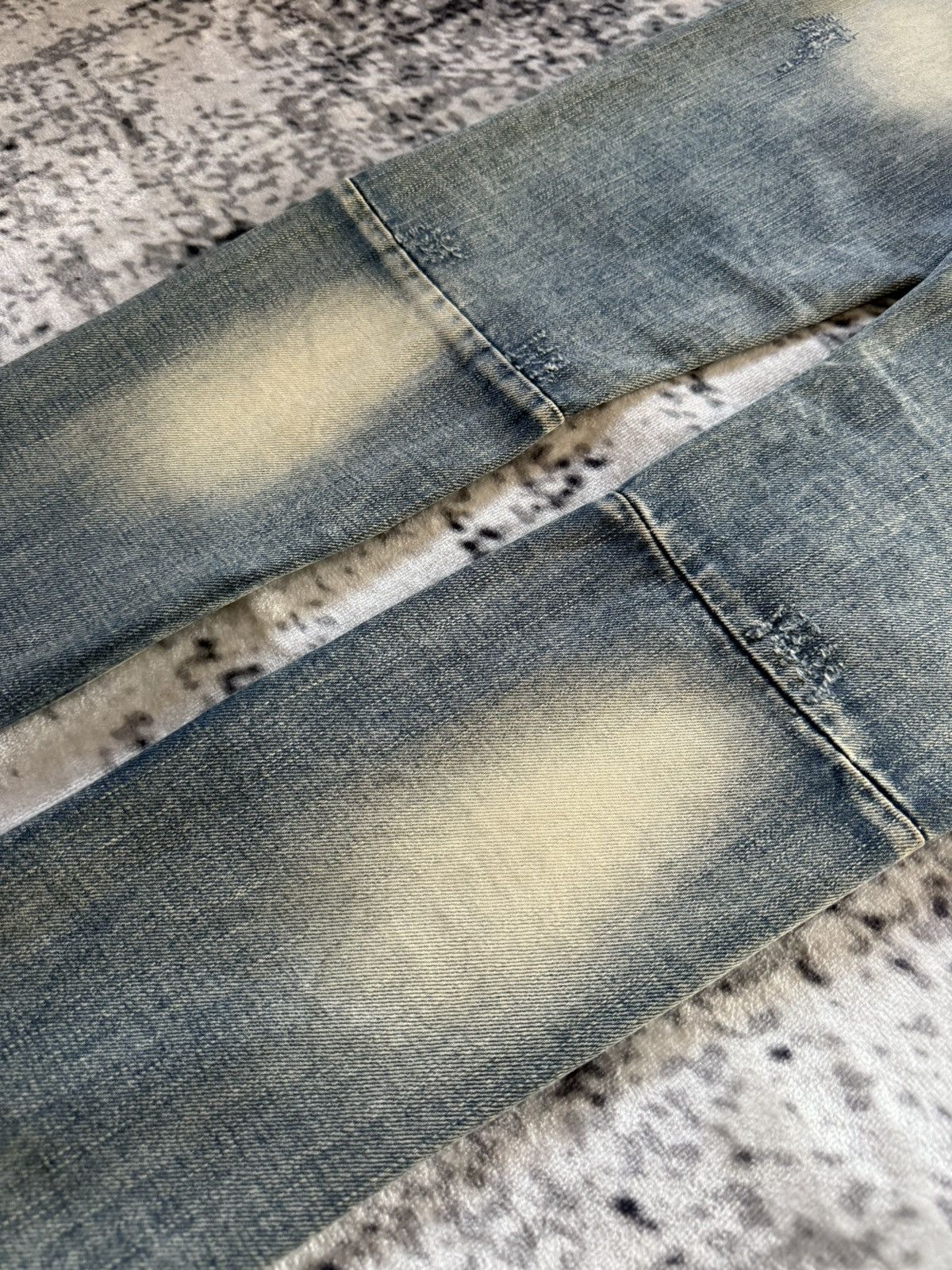 Japanese Brand Mnml Boro Distressed Repaired Skinny Jeans Size US 30 / EU 46 - 15 Thumbnail