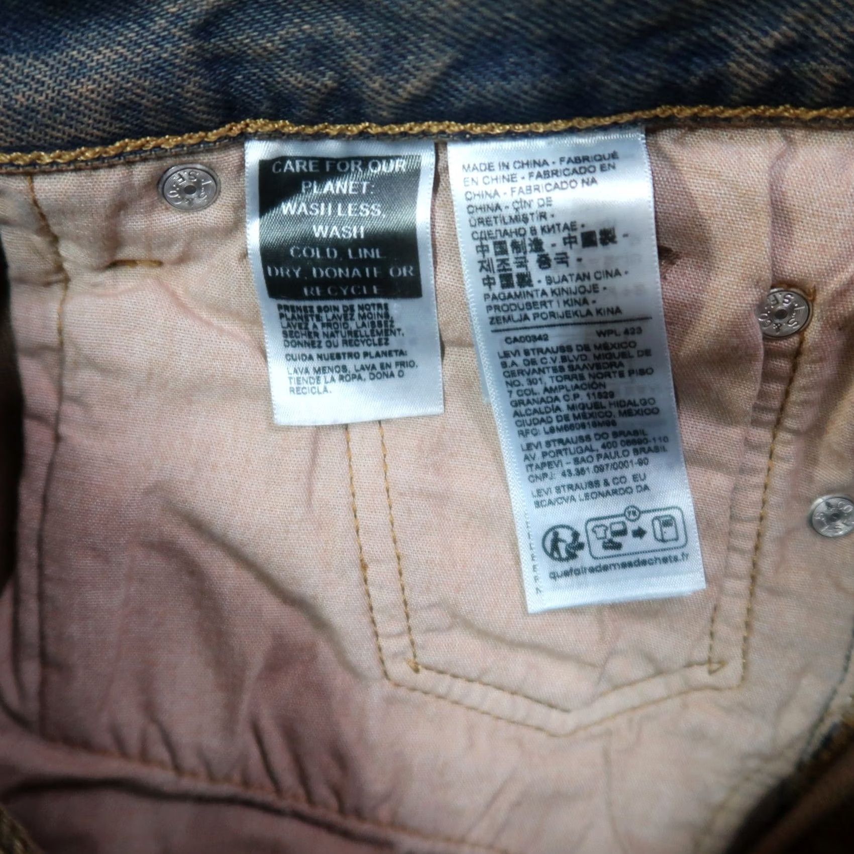 Levi's VINTAGE Levi's 501 Premium Straight Leg Jeans Women 28x30 Brown Denim NEW Size 28" / US 6 / IT 42 - 7 Thumbnail