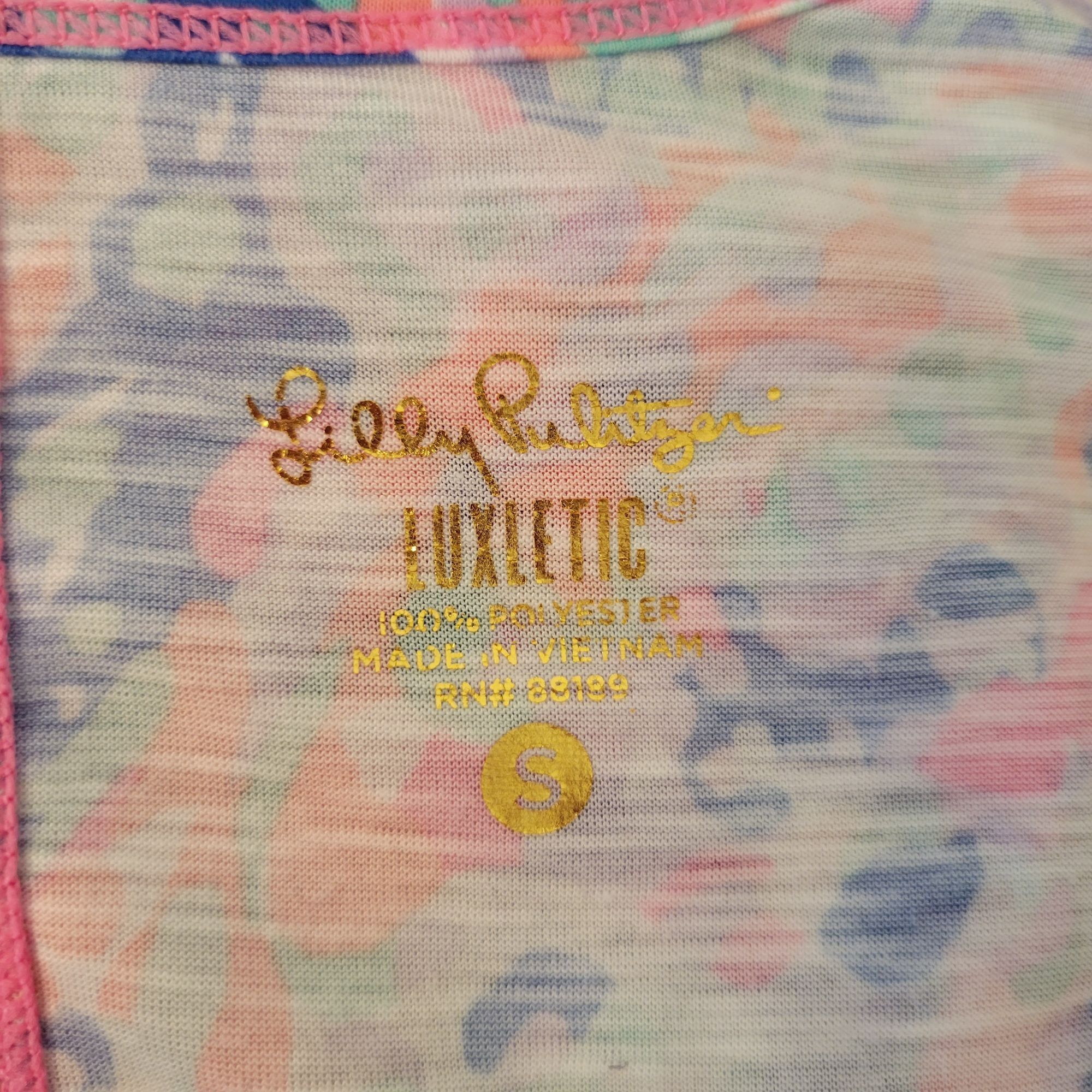 Lilly Pulitzer Lilly Pulitzer Luxletic S Long Sleeve Paisley Athleisure Top Size S / US 4 / IT 40 - 4 Thumbnail