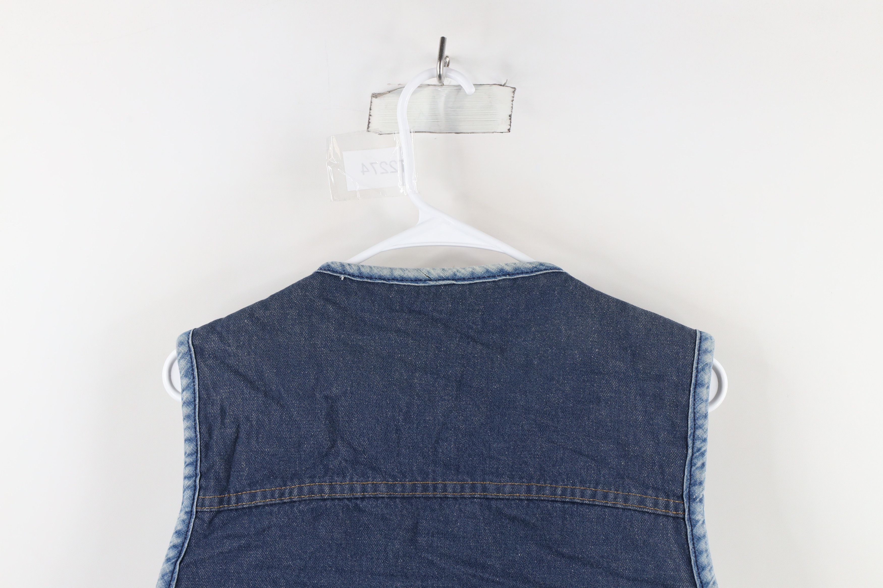 Carhartt × Vintage Vintage 80s Carhartt Deep Pile Fleece Lined Denim Vest USA Size US L / EU 52-54 / 3 - 12 Thumbnail