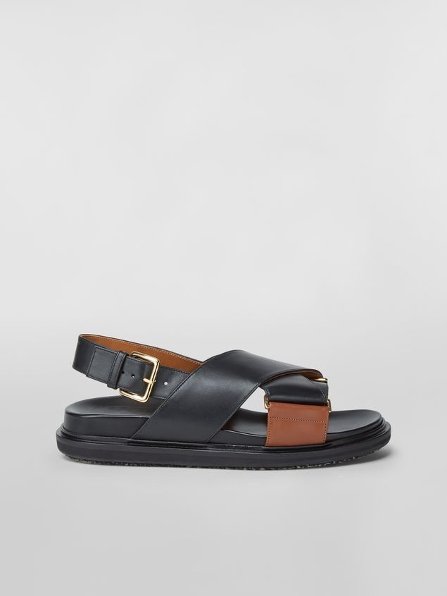 Marni o1f1d3z0825 Criss Cross Sandals in Black Size US 8 / IT 38 - 1 Thumbnail