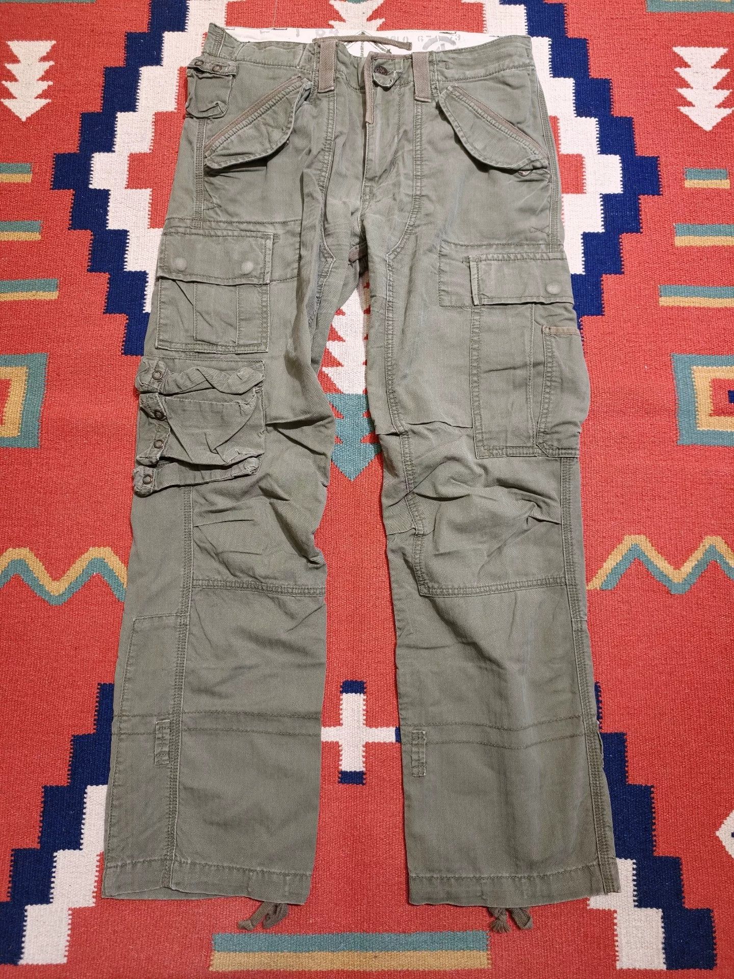RRL Ralph Lauren RRL Ralph Lauren Vintage Cargo Paratrooper Pants Size US 32 / EU 48 - 1 Thumbnail