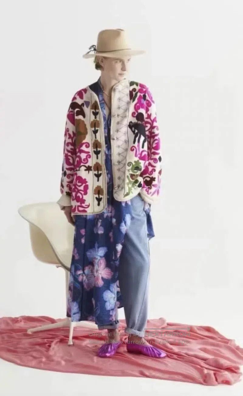 forte_forte Exotic Embroidered Floral Jacket for Women. Size XS / US 0-2 / IT 36-38 - 5 Thumbnail