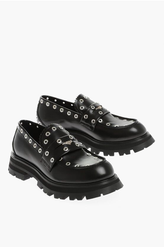 Alexander McQueen o1y1024 Loafers in Black Size US 8 / EU 41 - 1 Thumbnail