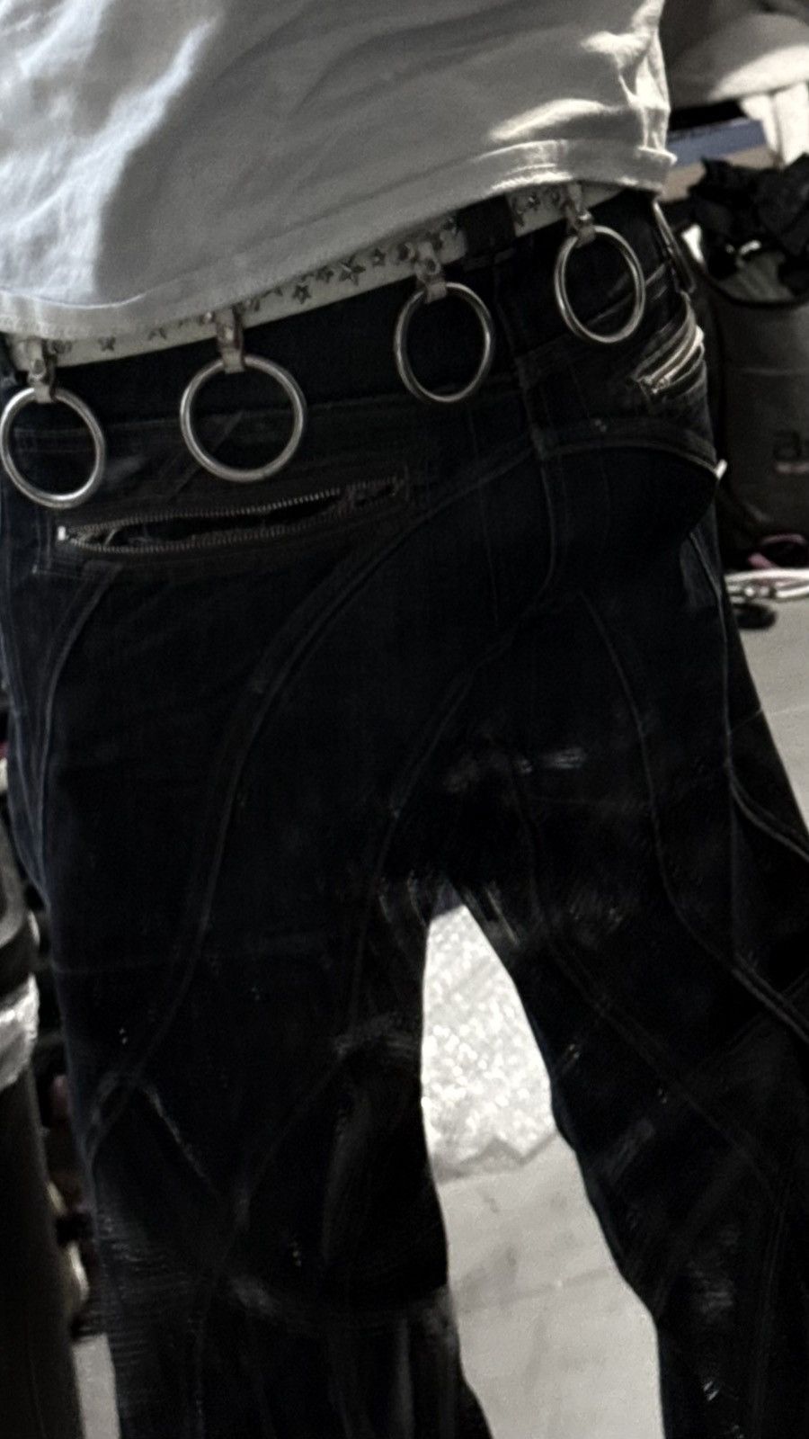 Hysteric Glamour Hysteric Glamour ‘Hysterics’ Bondage Star Studded Belt Size 30 - 7 Thumbnail