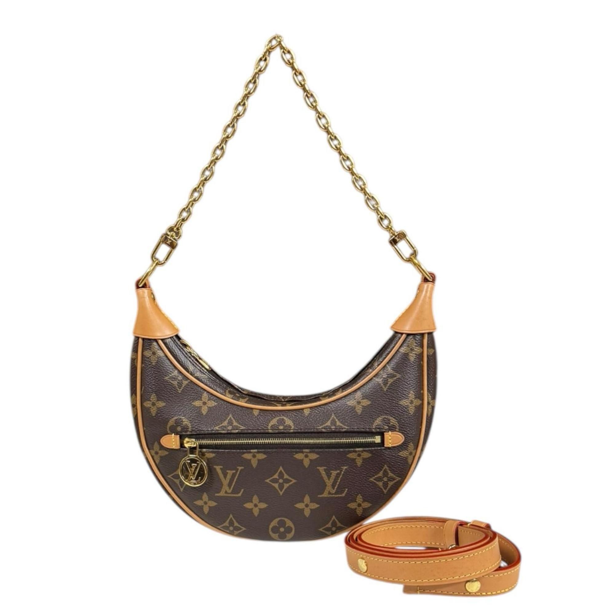 Louis Vuitton Louis Vuitton Loop Monogram Shoulder Bag in Canvas, M81098, Brown, Women's, LOUIS VUITTON Size ONE SIZE - 1 Thumbnail