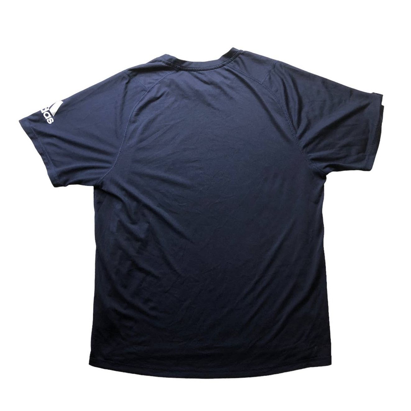 Adidas Adidas Freelift Navy Tshirt Three Stripe Logo Sleeve Size L Size US L / EU 52-54 / 3 - 3 Thumbnail