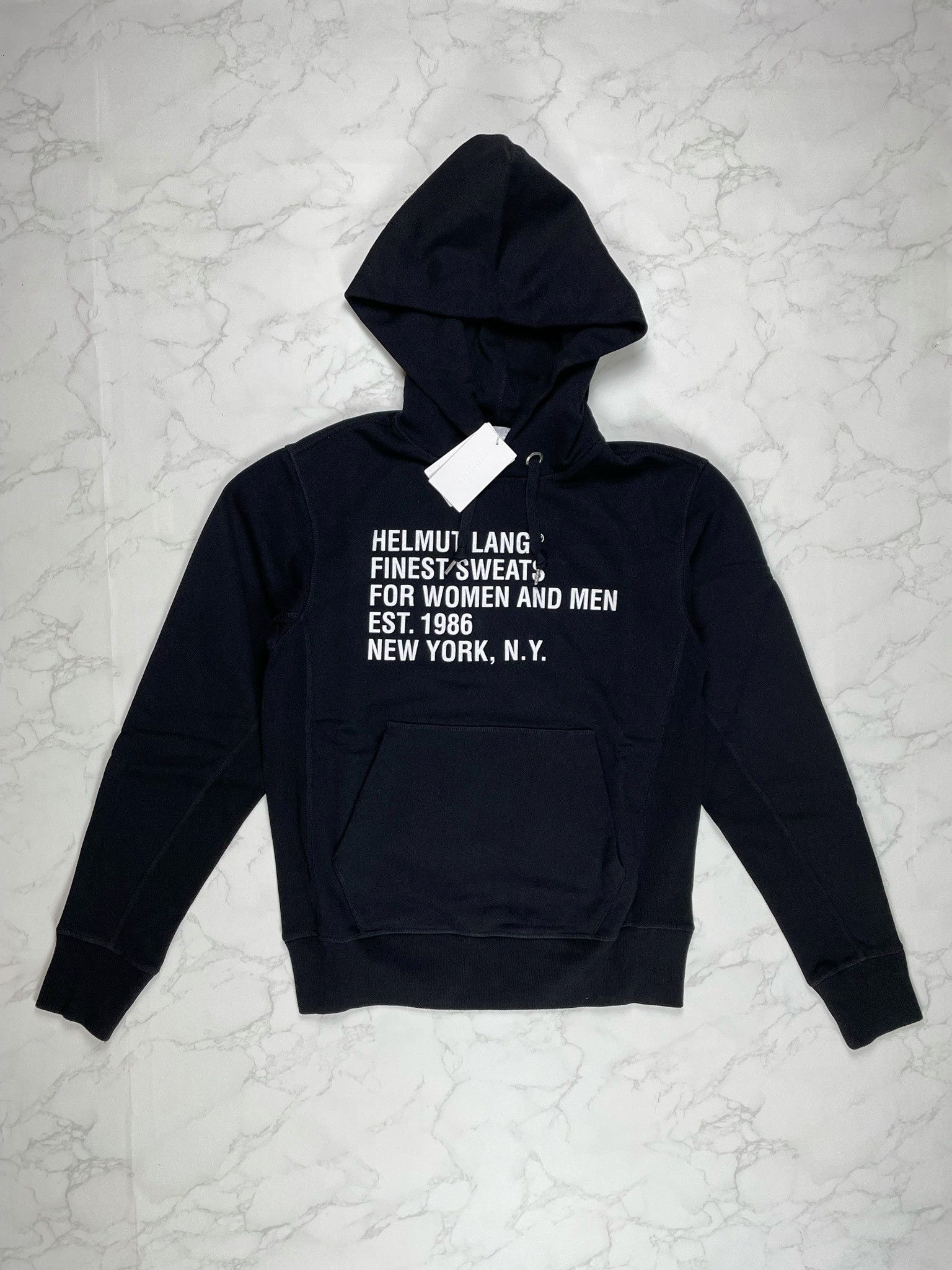 Helmut Lang 🔥55% OFF🔥 [SALE] Helmut Lang Black Standard Print Hoodie Size US S / EU 44-46 / 1 - 2 Thumbnail
