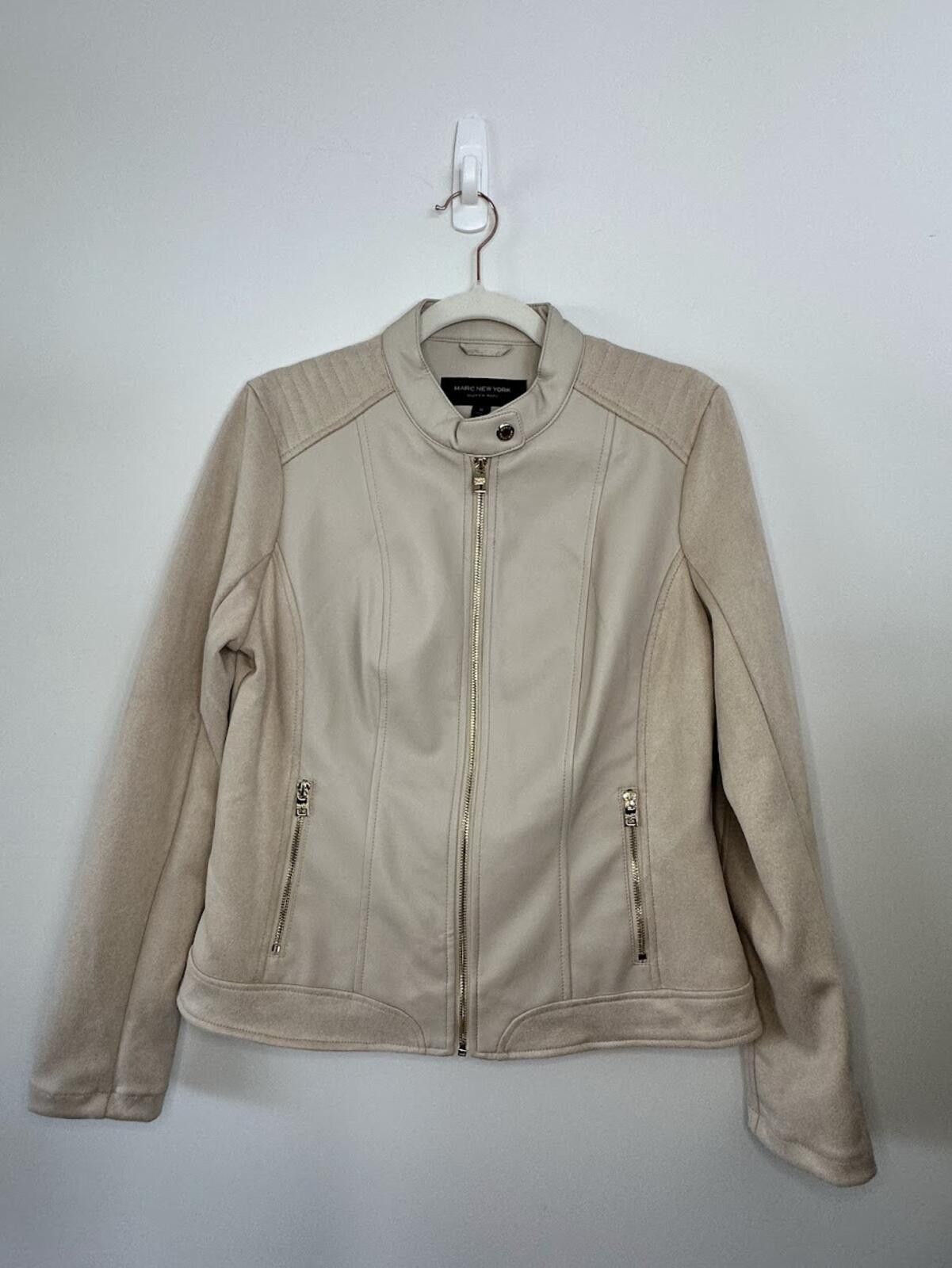 Other Marc New York Faux Leather Biker Jacket - Sz. M Size M / US 6-8 / IT 42-44 - 1 Thumbnail