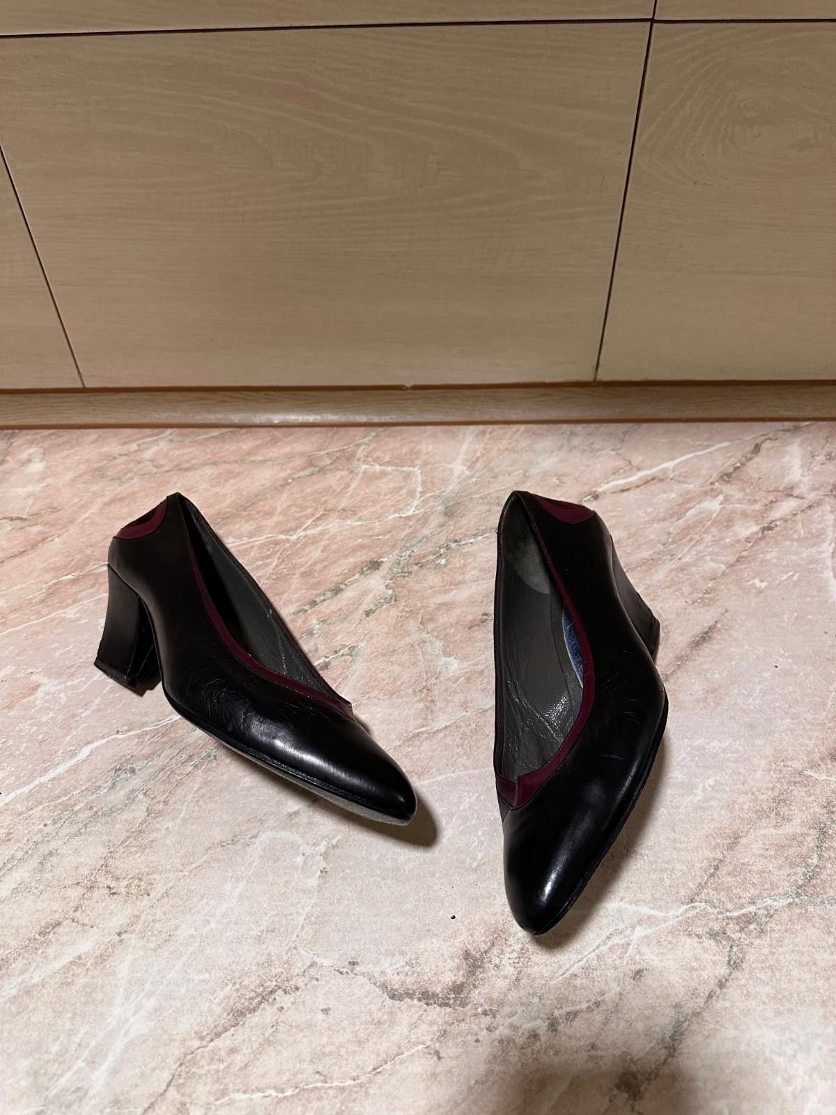Thierry Mugler Thierry Mugler Vintage 80s Womens Leather Heels Shoes 39.5 Size US 9.5 / IT 39.5 - 3 Thumbnail