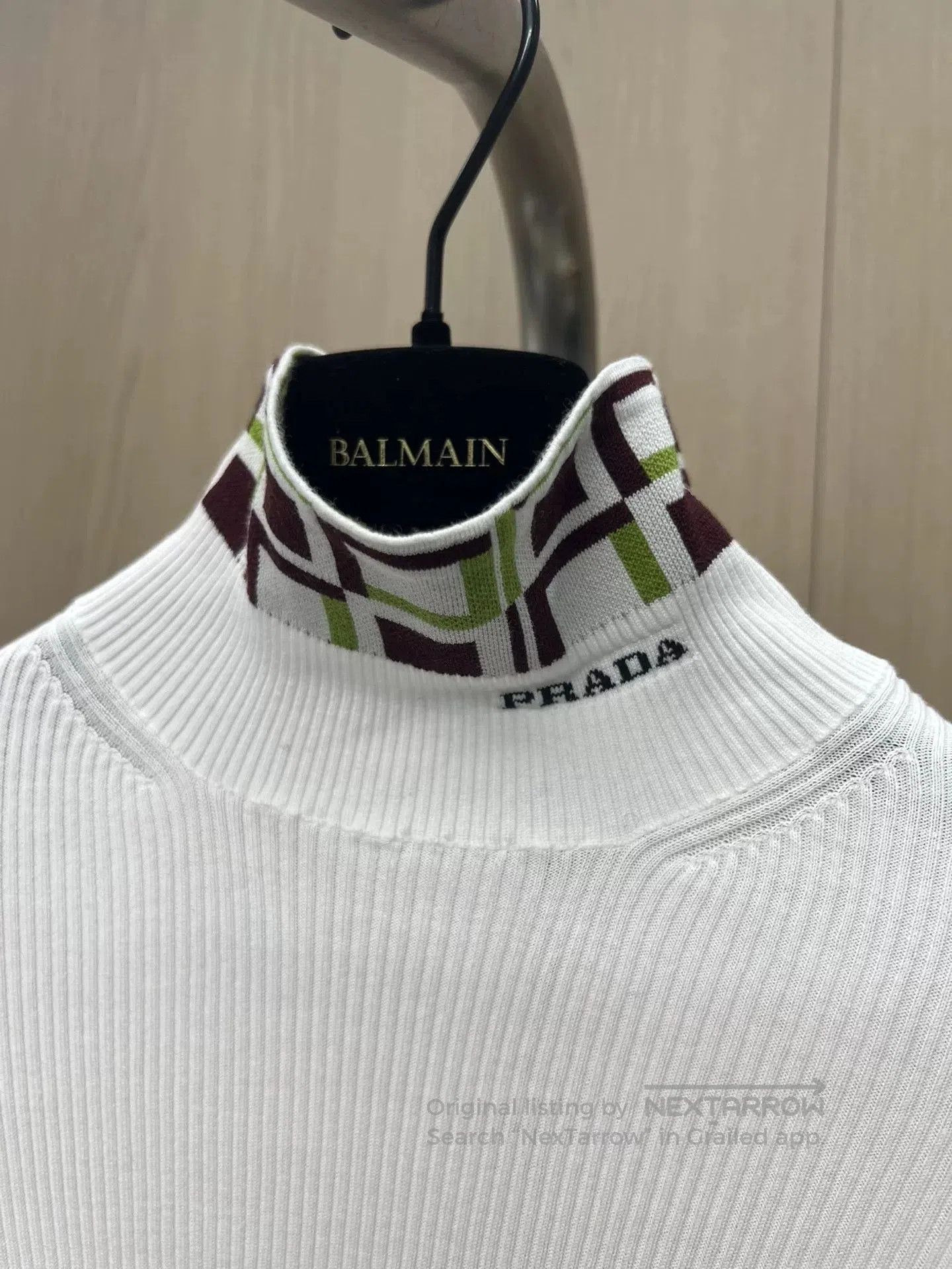 Prada Prada 23ss High Neck Knit Top. Size US M / EU 48-50 / 2 - 3 Thumbnail