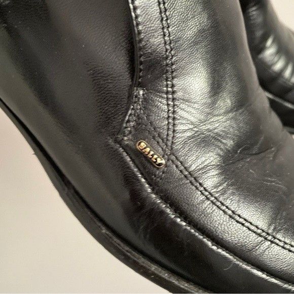 Bally Vintage Black Bally Leather Loafer Boots - 7-7.5US Size US 7 / IT 37 - 4 Thumbnail