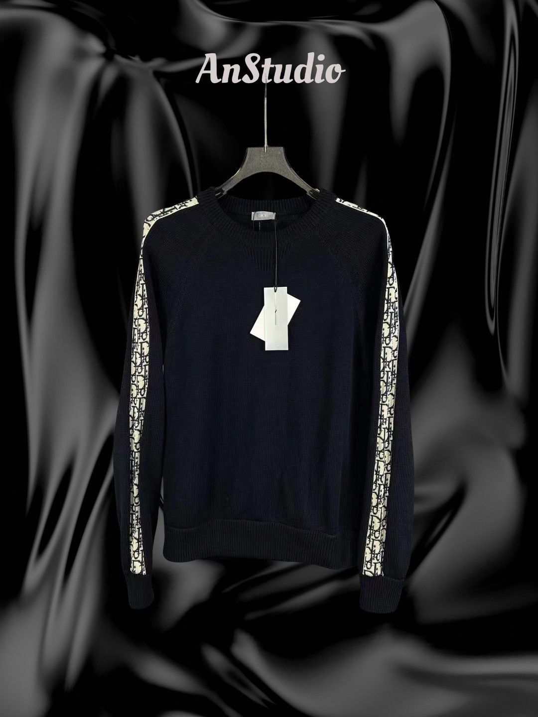 Dior Dior Knit Sweater with Dior Oblique Inserts Size US M / EU 48-50 / 2 - 1 Thumbnail