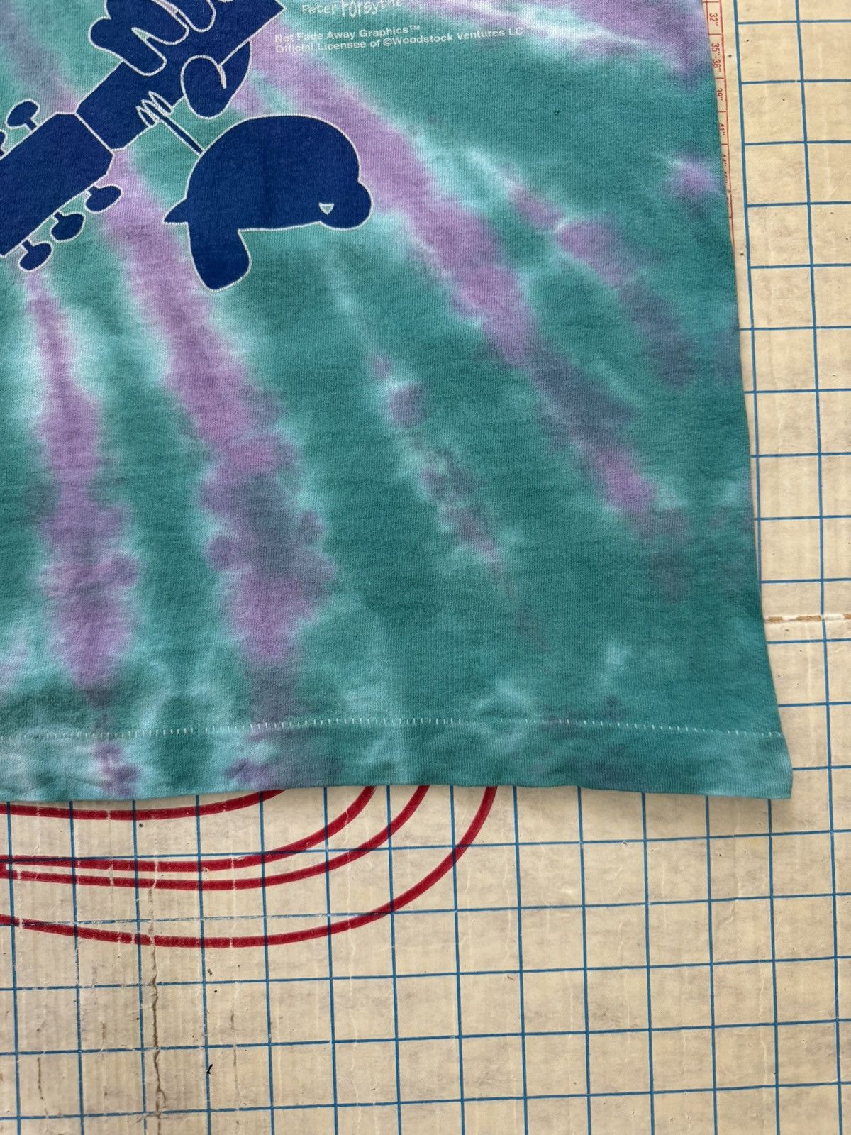Band Tees × Vintage Vintage Woodstock 94 Tie Dye No Fade Away Rock Tee XXL Size US XXL / EU 58 / 5 - 4 Thumbnail