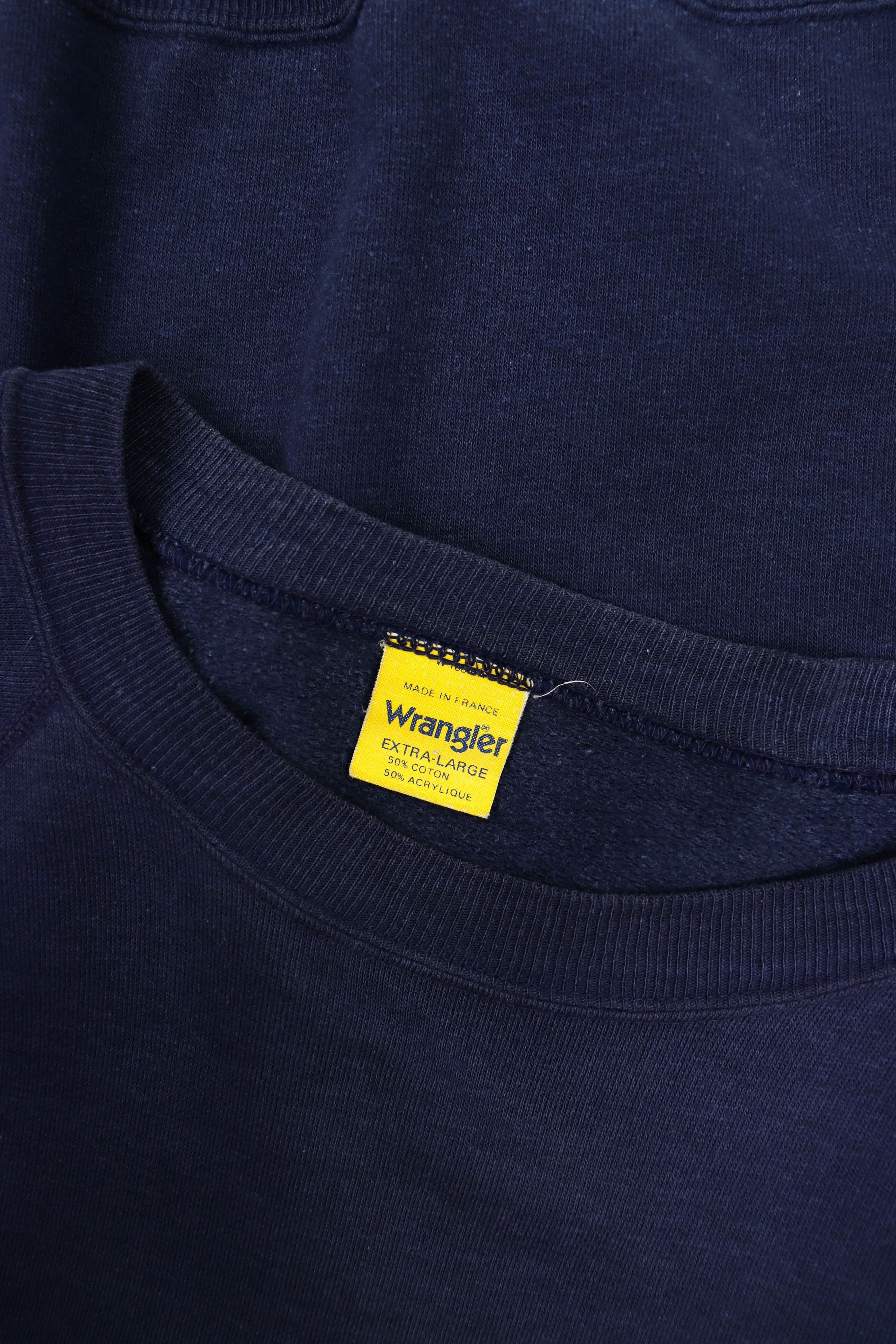 Wrangler Wrangler Vintage Made in France Sun Faded Crewnck Sweatshirt Size US XL / EU 56 / 4 - 13 Thumbnail