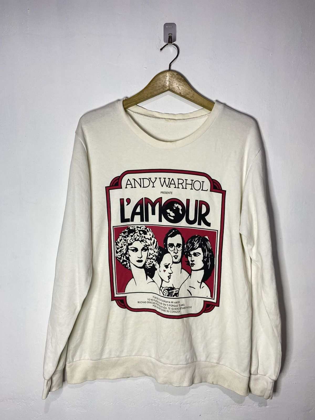 Andy Warhol × Hysteric Glamour × Japanese Brand Andy warhol L’amour underground movie europe sweatshirts Size US L / EU 52-54 / 3 - 1 Thumbnail