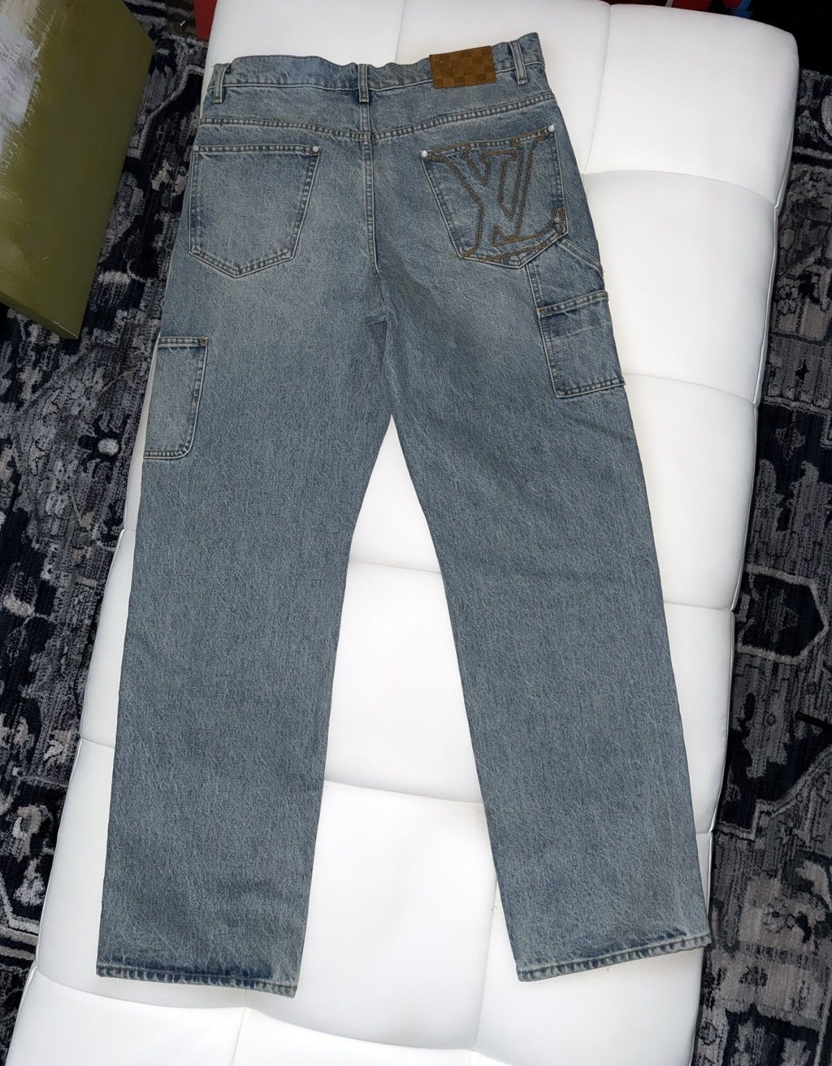 Louis Vuitton Carpenter pocket logo jeans Size US 33 - 4 Thumbnail