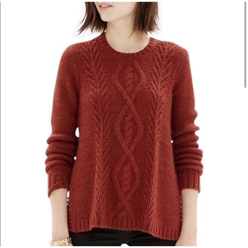 Madewell Madewell | Firelight Wool & Alpaca Blend Cable Sweater | XS Size XS / US 0-2 / IT 36-38 - 1 Thumbnail